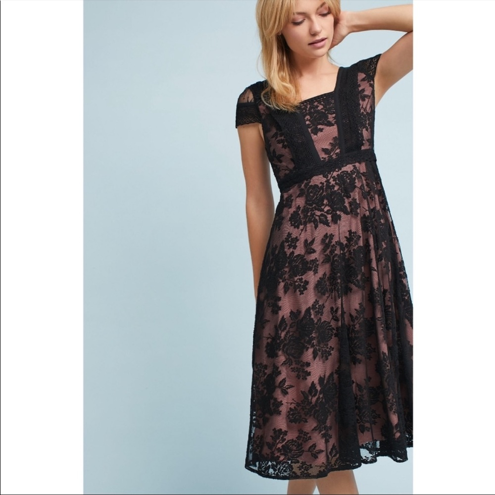 Anthropologie Malia Lace Midi Dress / 10